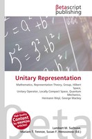 Lambert M. Surhone (U. A.) | Unitary Representation | Taschenbuch | Englisch