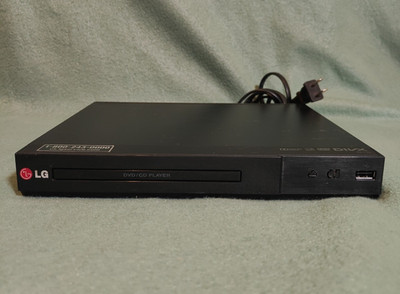 LG DP132 DVD/CD Player USB Direct Recording Black TESTED