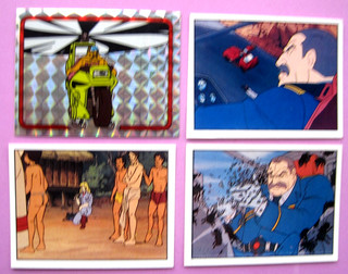 MASK PANINI 1986 4 STICKERS #'s ..83..84..89..133.. VG