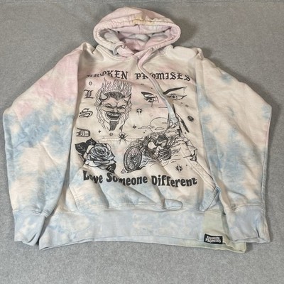 Broken Promises Love Someone Different Tie DyeHoodie Men's Size Medium See Desc.
