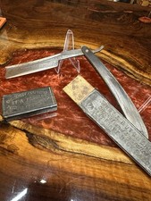 Wade  Butcher Sheffield Straight Razor Vintage with Coffen Case Original Box