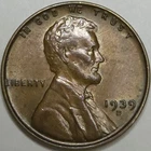 1939-D Lincoln Wheat Cent - XF (Lot#5)
