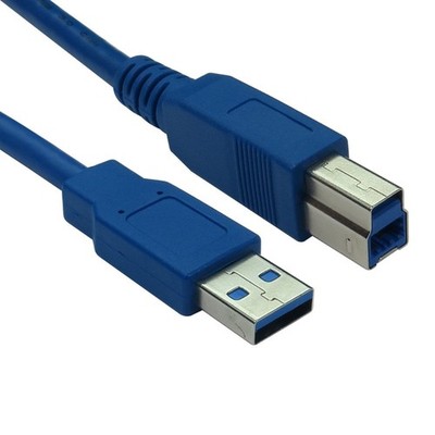 Kabel Direkt 5m USB 5Gbps Typ A M auf Typ B M Datenkabel - Blau