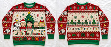 Snoopy Tis the Season Christmas Tree Friends Ugly Sweater All Size TK1415