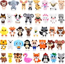 40 PCS 3D Animal Silicone Beads for Keychains and Bracelets