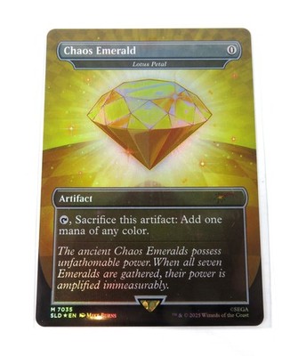 Chaos Emerald カオスエメラルド 7035 1枚 Chaos Emerald (Lotus Petal) Yellow 7035 Secret Lair Drop Sonic