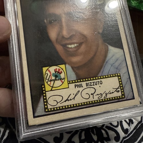 1952 Topps Phil Rizzuto #11 Black Back PSA 4 New York Yankees MVP HOF Scooter - Bild 8 von 24