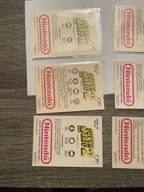 1989 Topps X 6 Super Mario Bros 2 Card NES Vintage Nintendo Rare