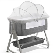 Bassinet Cover for Cats - Bassinet Net Cover for Baby Prevents Entry of Insects/