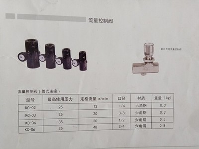 1PCS New One-way Throttle Valve Flow Control Valve KC-02 1/4  #vn