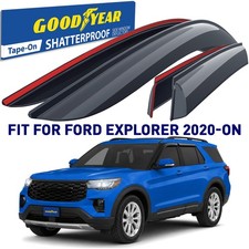 Side Window Deflectors Rain Guards for 2020-2026 Ford Explorer SHATTERPROOF