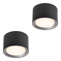 2Er Set Landon Smart Deckenleuchte Schwarz | Led | IP44 | App-Steuerung