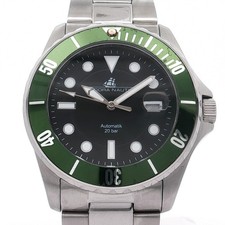 HAU Adora orologio subacqueo automatico, lunetta verde in set completo