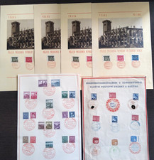 B&ouml;hmen u. M&auml;hren,4 Gedenkbl&auml;tter -16.V. 1945,Stempel a bis d + 2Gedenkbl&auml;tter /3