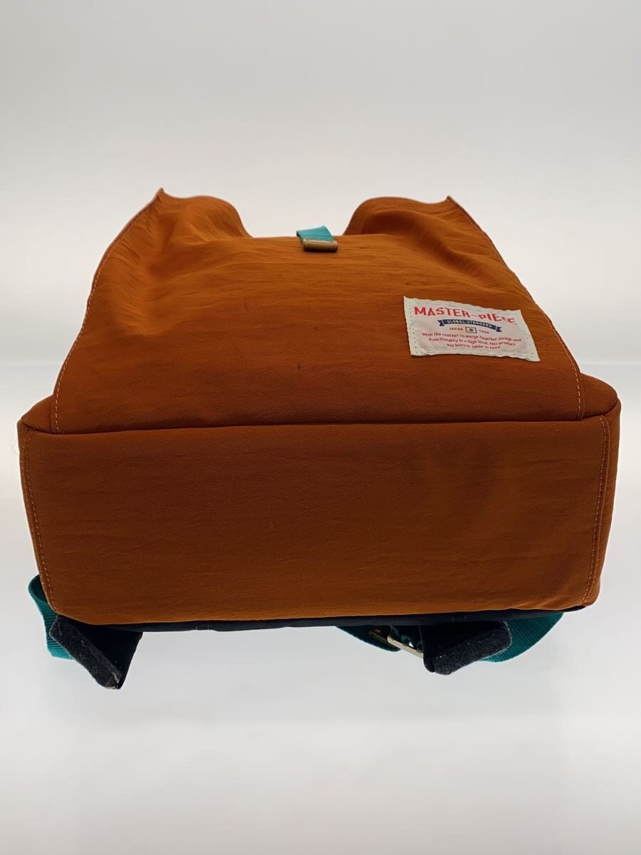MASTERPIECE Backpack Nylon Orange Plain 02340-00 … - image 4