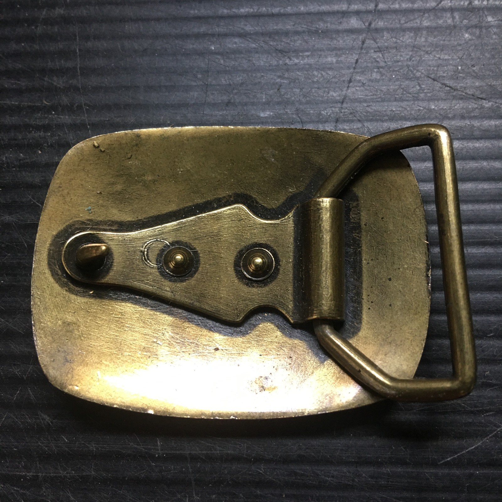 Vintage 1970s Solid Brass Rounded corner Rectangl… - image 2