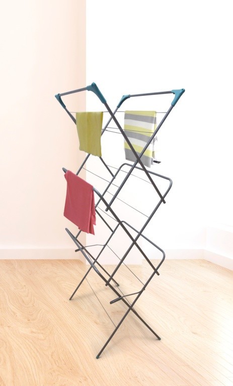SupaHome 3 Tier Clothes Dryer Airer Foldable Stand Laundry Rack Washing Line 14m