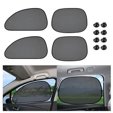 4PCS Foldable Car Sun Shade for Side Window,[Summer Essentials] Front+Rear/4PCS