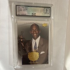 Upper Deck 2009 Jordan Legacy Michael Jordan Bulls #46 1991 NBA MVP MPE Mint 9
