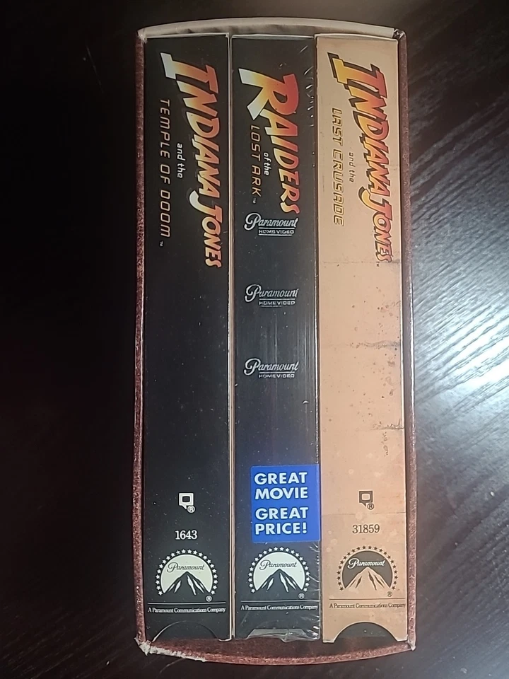 Indiana Jones Trilogy VHS 3-Tape BOX SET 1989 Harrison Ford, Sean Connery NEW - Image 2 of 3