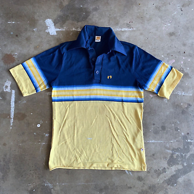 70s VINTAGE HANG TEN SURF BRAND COLLARED POLO SHIRT MEN SZ S 70s VINTAGE HANG TEN SURF BRAND COLLARED POLO SHIRT MEN SZ S