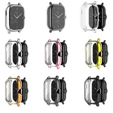 For Amazfit GTS2 A1968 Soft TPU Watch Protective Case Screen Protector Cover