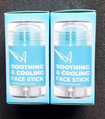 2 Pack LASplash Cosmetics Soothing & Cooling Depuffing Face Stick 1.3Oz