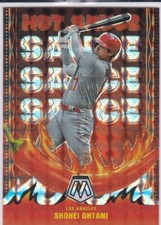 SHOHEI OHTANI $$ RARE PRIZMS VARIATION Baseball Card Angels MOSAIC HOT SAUCE!