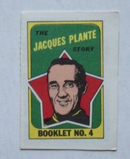 1971-72 Topps Hockey Story Booklet #4 Jacques Plante MINT - 