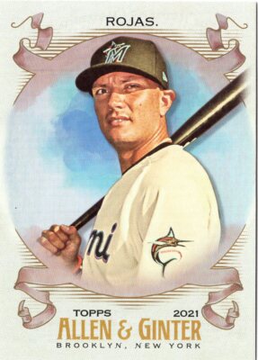 2021 Topps Allen and Ginter Silver #284 Miguel Rojas | eBay