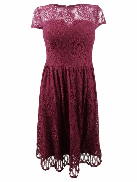 fit and flare midi cocktail dress