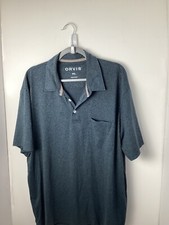 Mens ORVIS Classic Collection Blue Polo Shirt Size 2XL P2P 28"