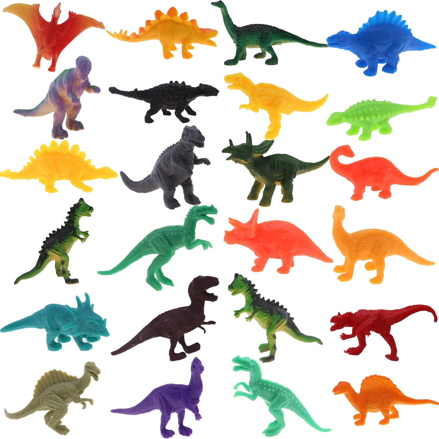 Dinosaur Toys for Kids 3-5, Mini Dinosaurs Figures, Plastic Toys Cupcake Fillers