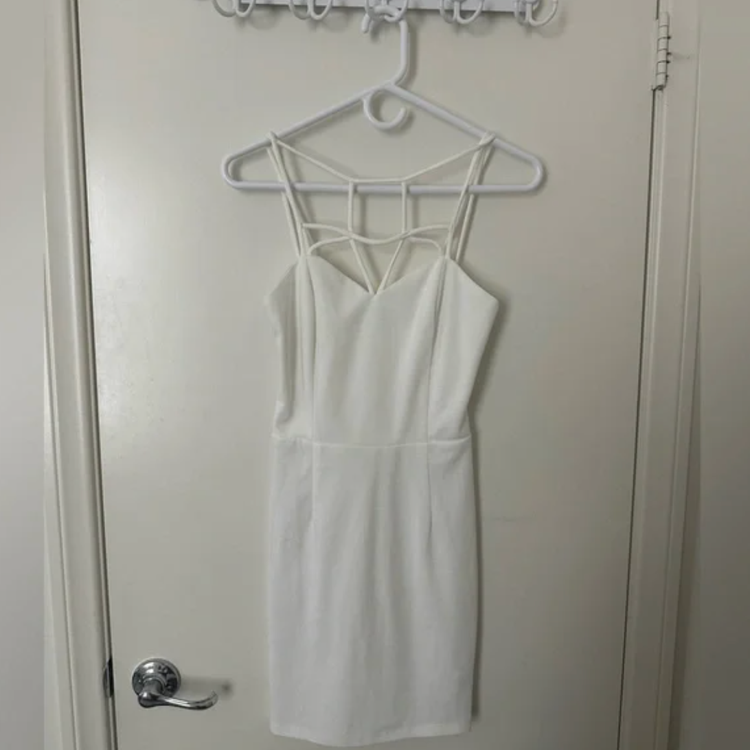 TOBI - NWT Size Small Strappy Bodycon Mini Dress - White