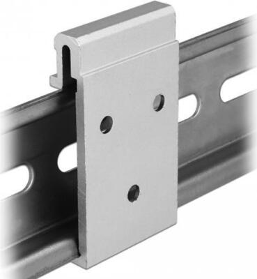 Delock Alu Montageclip für Hutschiene