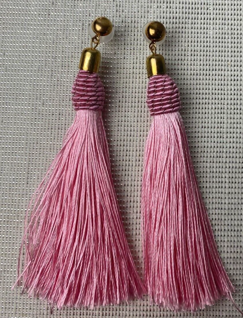 Pink on sale fashion earrings