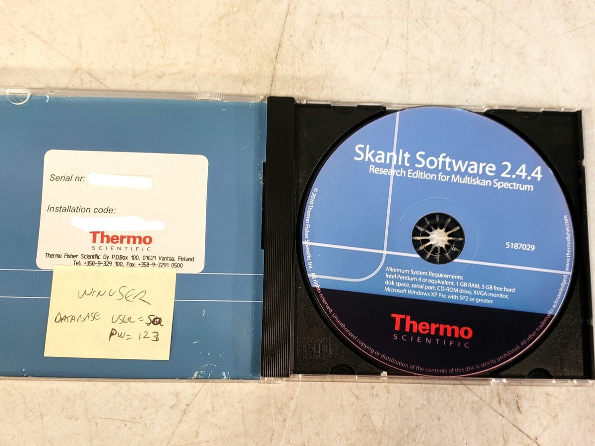 Thermo Scientific Skanlt Software For Multiskan Spectrum User
