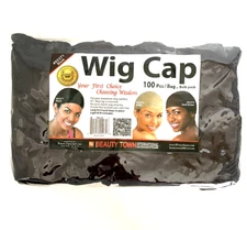 100 PC -Stocking Caps Wigs Food Service STRONG EXTRA STRETCHY BREATHABLE