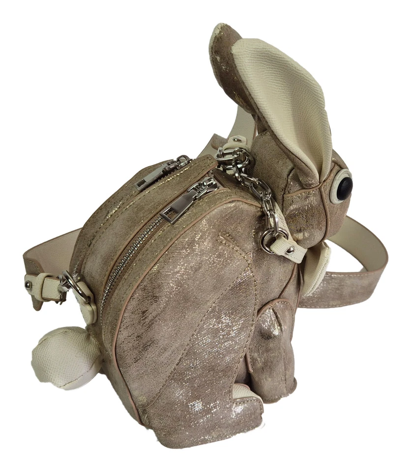 Designer Handtasche Kaninchen - flotter Hase - Clutch Ausgehtasche Tieretaschen - Bild 3 von 4