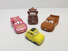 Disney Pixar Cars 4 Character Lot McQueen Muddy Mater Luigi 1:55 Scale