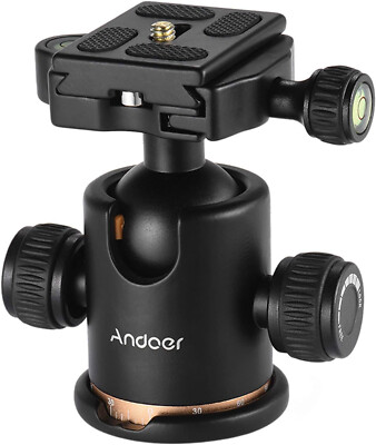 Andoer Mini Stativkopf Kugelkopf, Kamera Stativ Stativköpfe