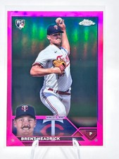 BRENT HEADRICK 2023 TOPPS CHROME UPDATE PINK REFRACTOR #USC188 JT