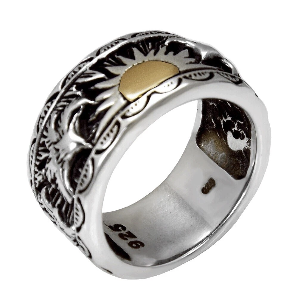 Anillos de Bronce de animales e insectos Sin Piedra para hombres