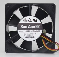 1pc 109P0912H4D01 Daul ball cooling fan DC12V 0.21A 2.52W 3wire 90 90 25MM