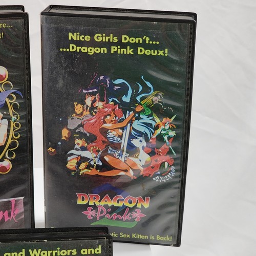 Dragon Pink 1 2 & 3 Uncut Version VHS Lot 1994 Soft Cel English Subtitled VG - Picture 4 of 12