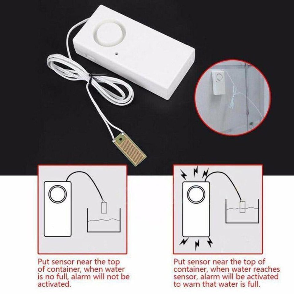 Water Leak Sensor Detector Flood Alarm for Kitchen Basement Leakage