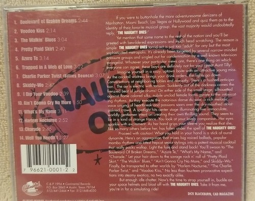 The Naughty Ones I Dig Your Voodoo Audio CD VG+ - N1 - Picture 2 of 4