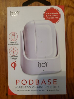 iJoy PodBase Wireless Charger For Pod Gen 2 & 3 & Pod Pro, Type C, Qi    U1