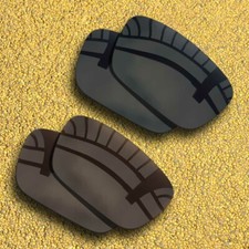 2 Pairs Polarized Lenses Replacement for-SPY Optic Dirk-Solid Black Copper Brown