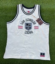 NWT Los Angeles Kings Retro Embroidered NHL Hockey Basketball Jersey Men's Large
